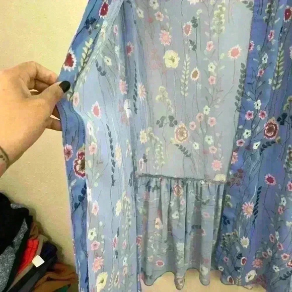 HILRY RADLEY for katherine barclay kimono bell sleeve M AC1 - Picture 3 of 7